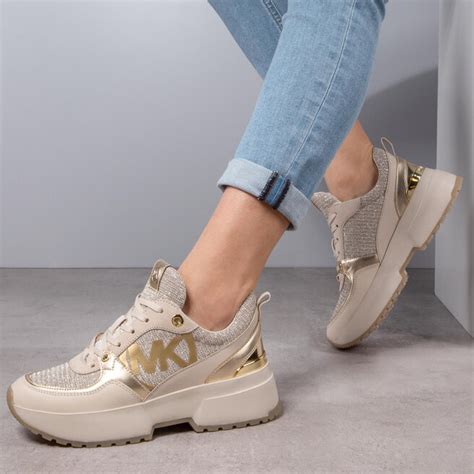 michael michael kors ballard leather sneakers|Michael Kors sneakers.